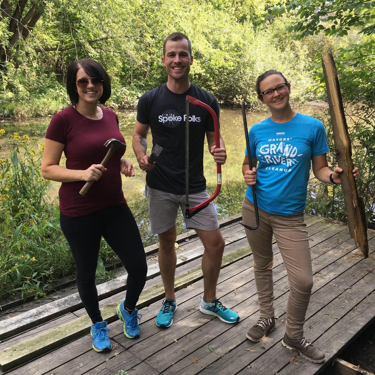 Day of Caring volunteers